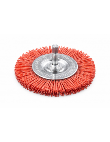 Spazzola a Disco in Nylon Abrasivo Professionale Ø 100 mm – Pulizia Delicata per Trapano