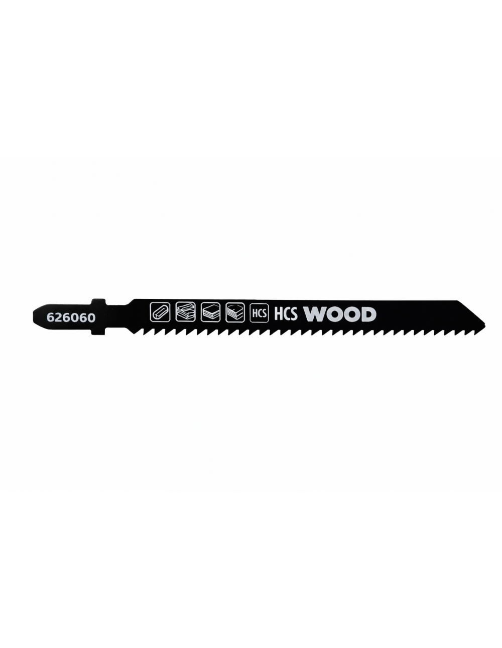 Lame per seghetto alternativo HCS con attacco a T per legno extra lunghe grossolane 2 pezzi 121 mm
