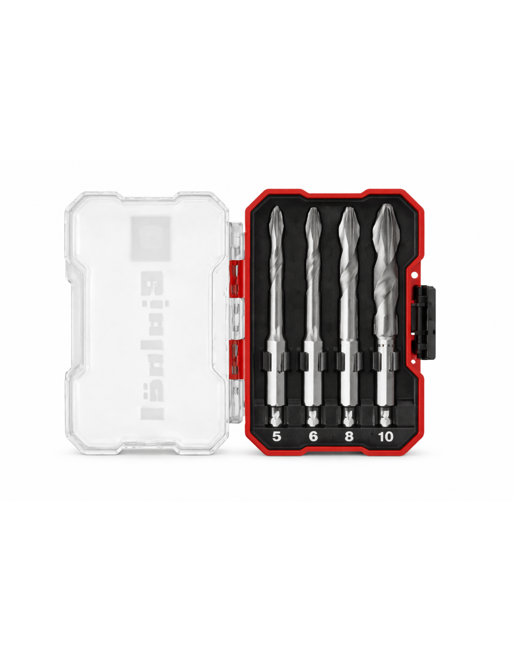 Set Punte Coniche a Codolo Esagonale per Gres Porcellanato, Ceramica e Marmo 4 Pezzi Einhell Professional