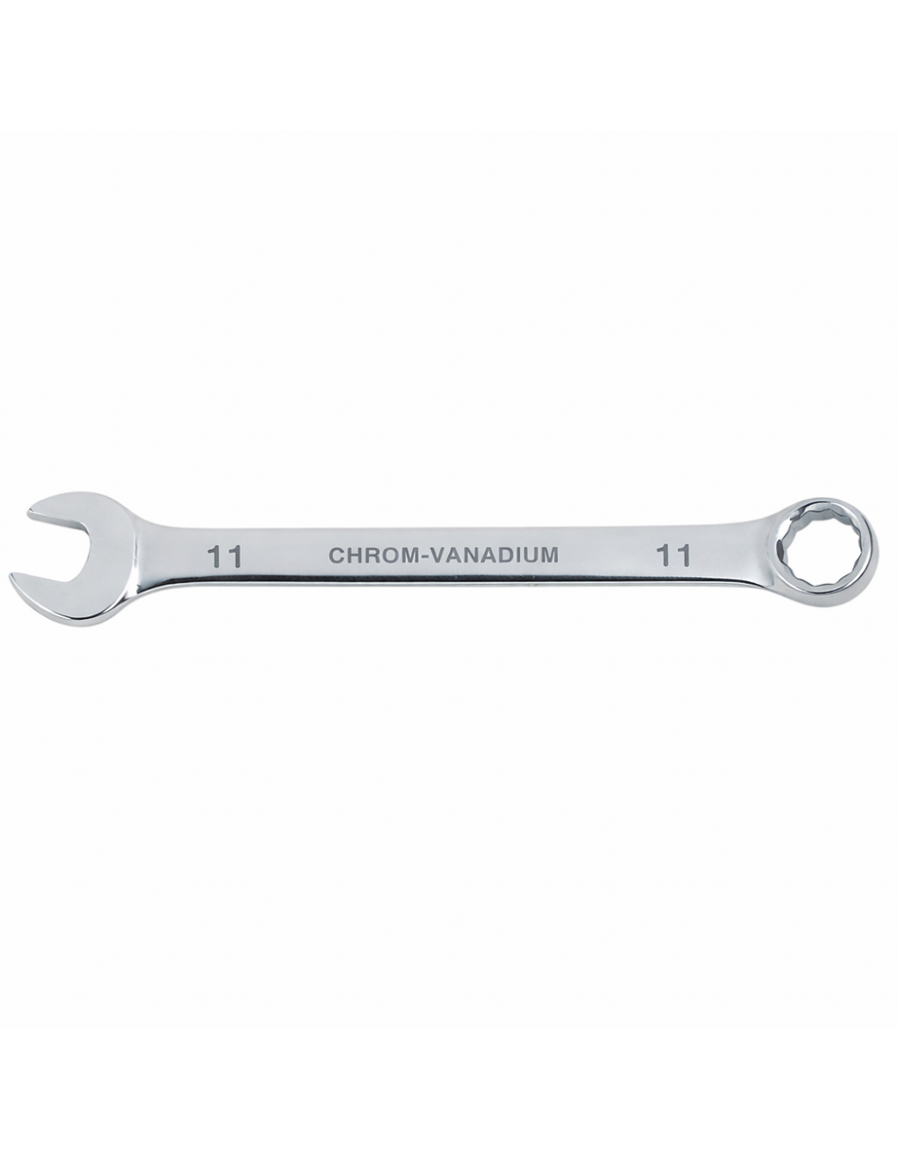 Chiave Combinata 11 mm Fervi in Acciaio Cromo Vanadio Cromata – Chiave a Forchetta e Stella Professionale