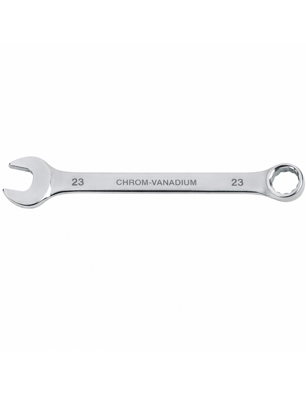 Chiave Combinata 23 mm Fervi in Acciaio Cromo Vanadio Cromata – Chiave a Forchetta e Stella Professionale