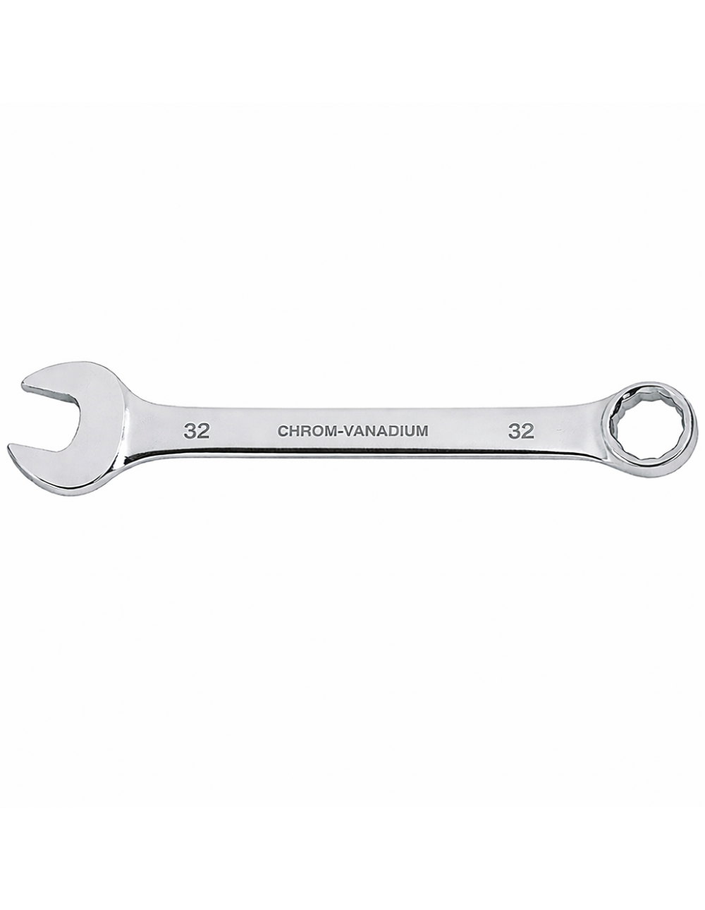 Chiave Combinata 32 mm Fervi in Acciaio Cromo Vanadio Cromata – Chiave a Forchetta e Stella Professionale