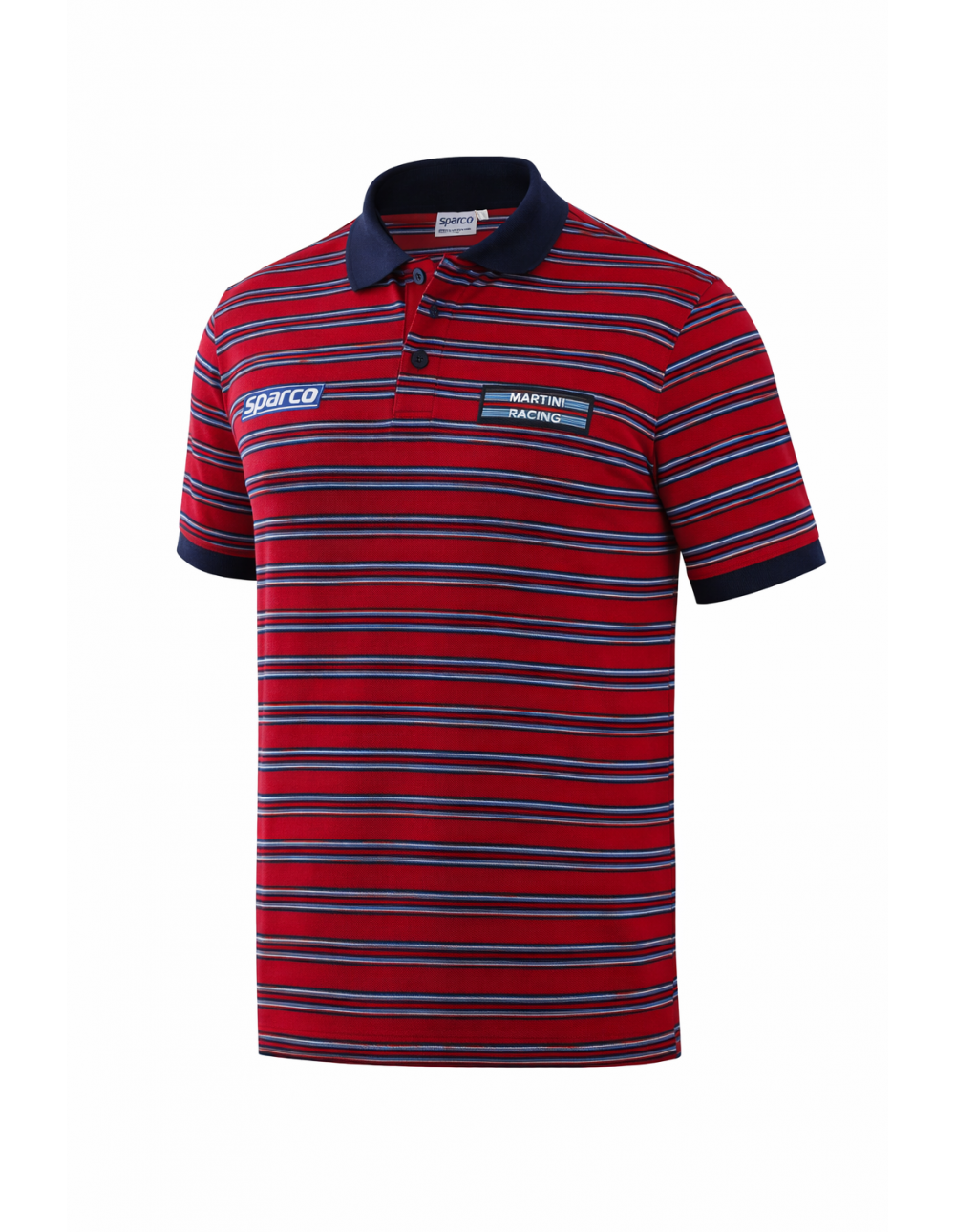Polo Uomo Sparco Martini Sportline Rossa Taglia M in Cotone 100% Made in Italy