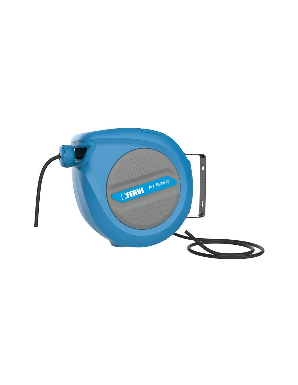 Avvolgicavo Fervi Auto Rientrante 20 + 2 m con Protezione Sovraccarichi
