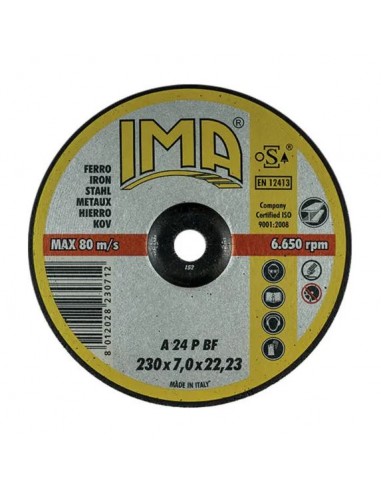Disco da Sbavo  IMA Centro Depresso 115 x 6,4 x 22 mm per Ferro