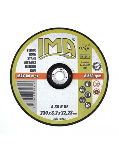 Disco da Taglio per Ferro 115X3,2X22 mm – Centro Piano e Depresso, Rinforzato