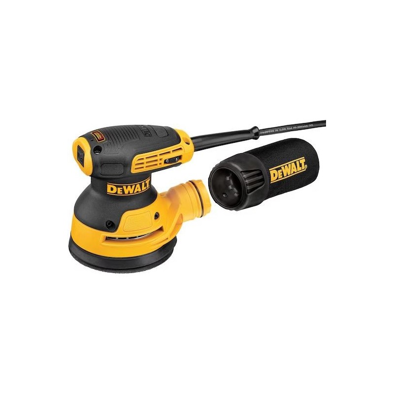 Levigatrice Rotorbitale DeWalt DWE6423-QS 280W Ø125 mm Velocità Regolabile con Aspirazione Polvere
