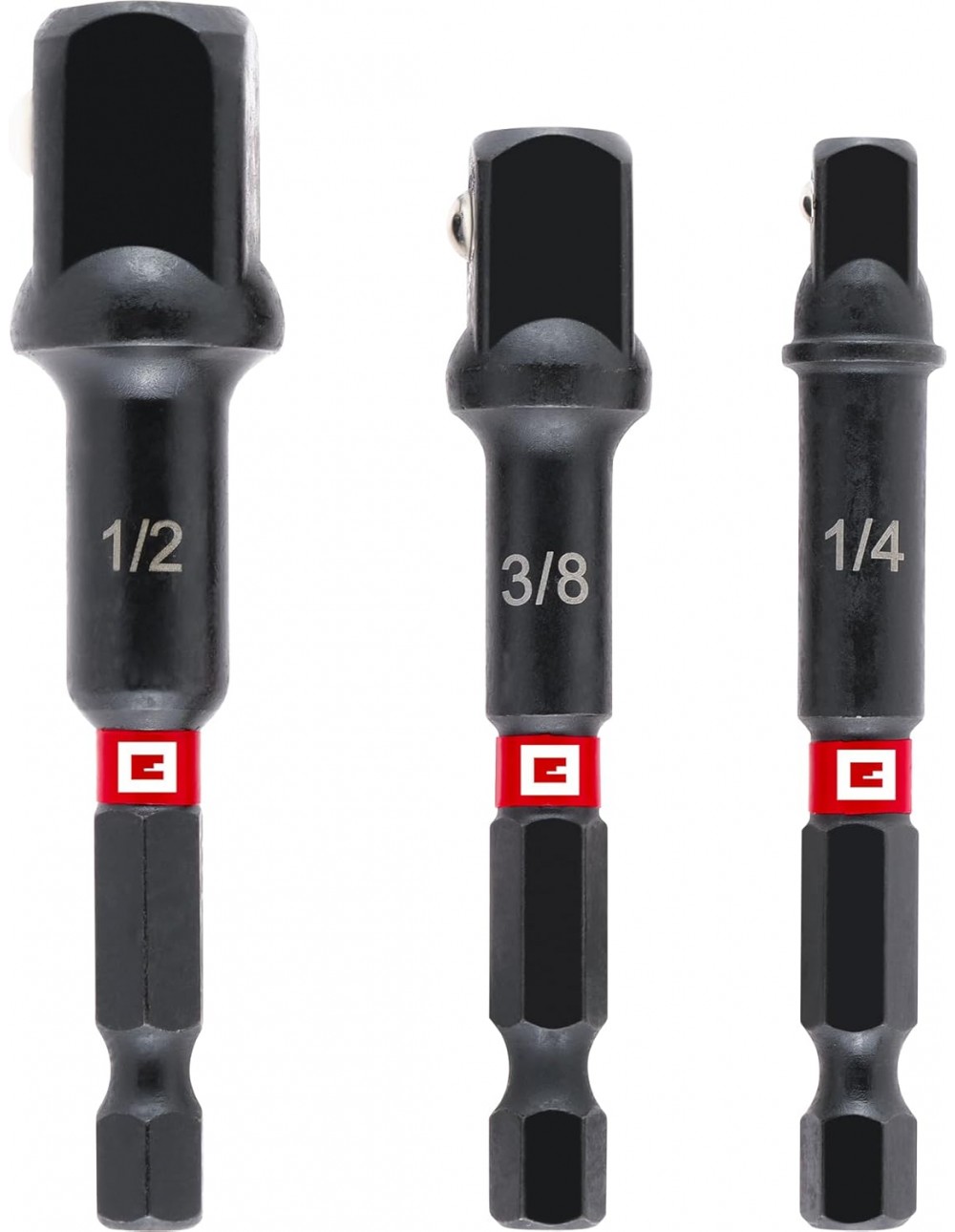 Set di adattatori per bussole IMPACT, 3 pezzi, 65/72 mm, 1/4“/3/8”/1/2"