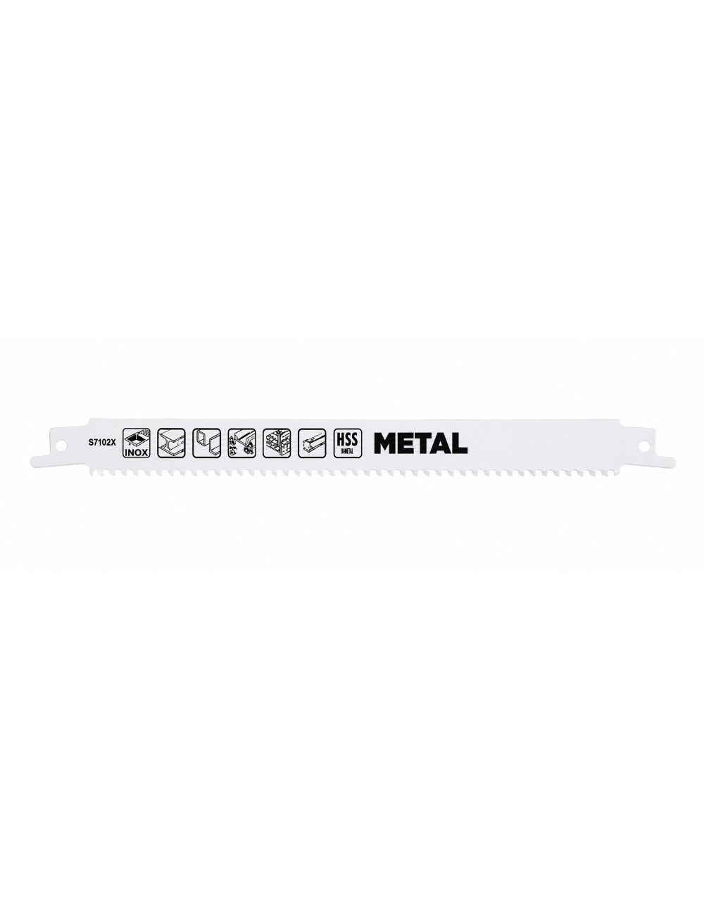 Lame Einhell per Gattuccio Multimateriale 240 mm Dentatura Doppio Verso Attacco Universale 1/2" - 2 Pezzi