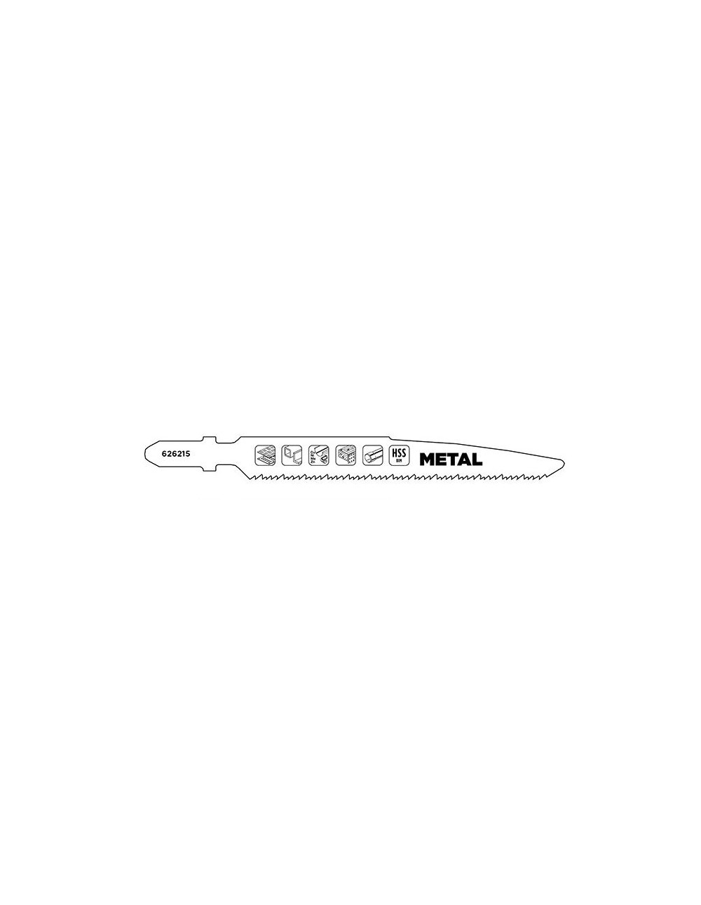 Lama per Seghetto Multimateriale Bimetallica HSS Twin-Cut 75 mm per Metallo Alluminio e Legno