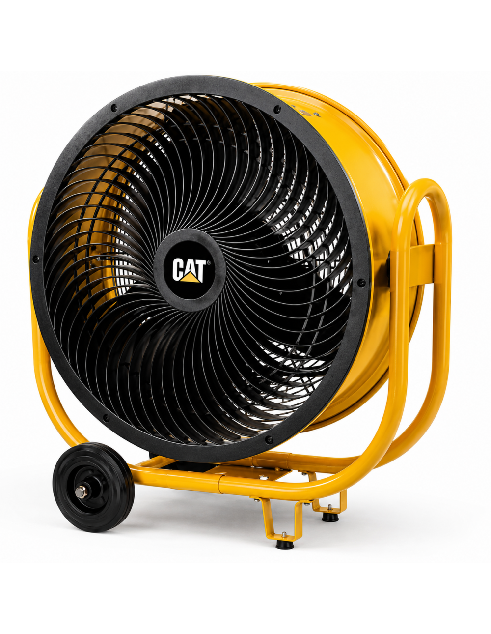 Ventilatore Industriale Caterpillar Circolatore d’Aria Professionale a Turbina 60 cm 180W da Terra Parete o Soffitto con Ruote