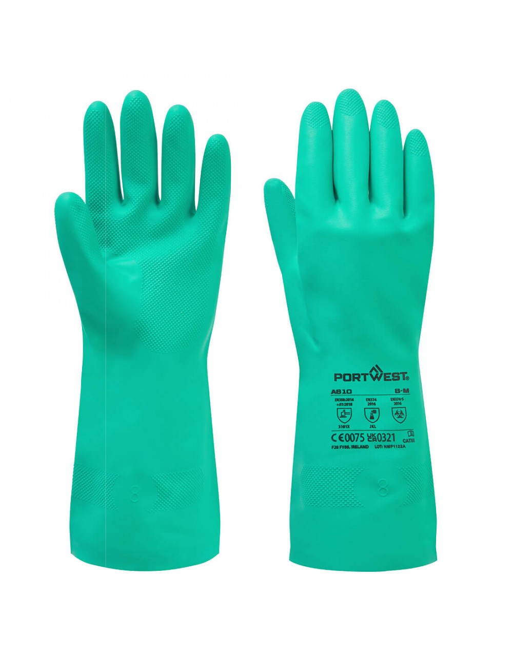 Guanto protezione chimica Nitrosafe Verde Tg.XXL