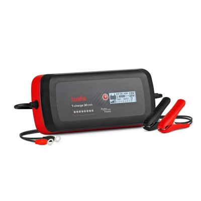 Caricabatterie Telwin T-CHARGE 20 EVO 12V/24V mantenitore di carica, tester e recupero batterie con display LCD