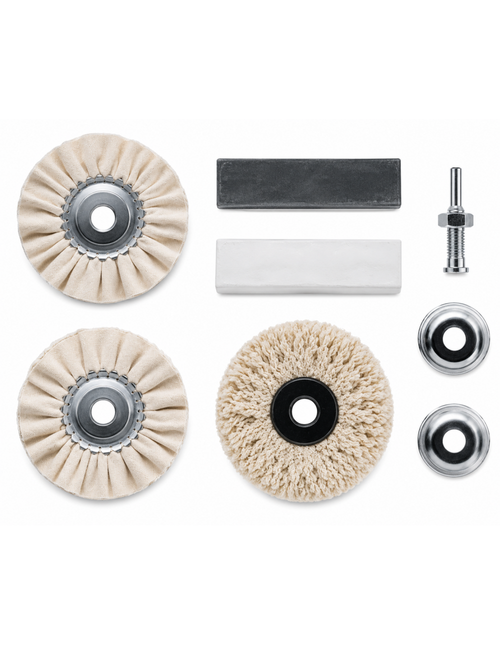 Set per Lucidatura KWB by Einhell 6 Pezzi | Kit per Trapano con Dischi e Paste Abrasive