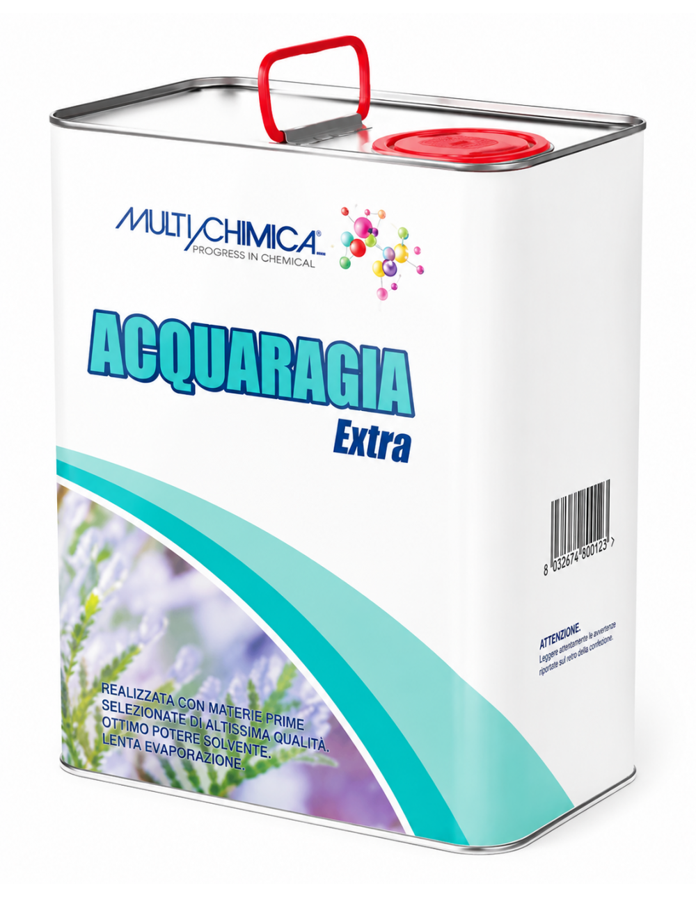 Acquaragia Extra Multichimica 5 Litri Diluente per Smalti Sintetici e Pulizia Attrezzi