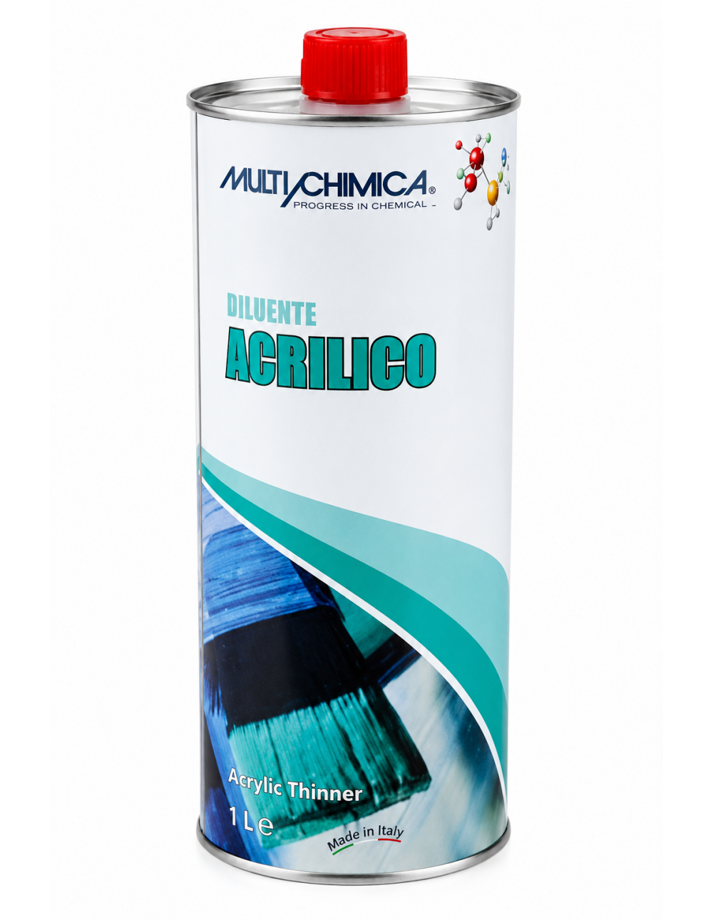 Diluente Acrilico Multichimica 1 Litro per Vernici Acriliche e Pulizia Attrezzi