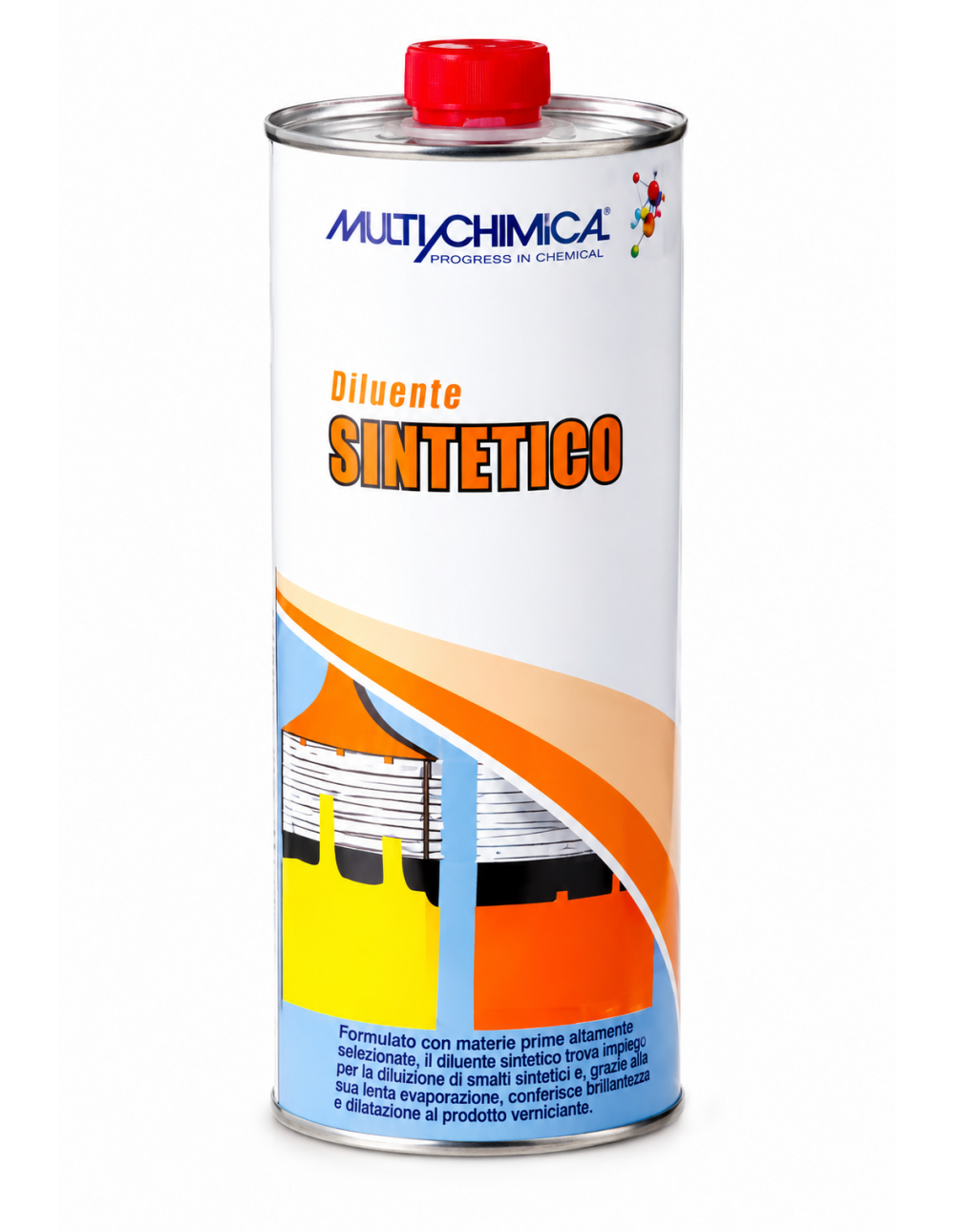 Diluente Sintetico Multichimica 1 Litro per Smalti Sintetici e Pulizia Attrezzi