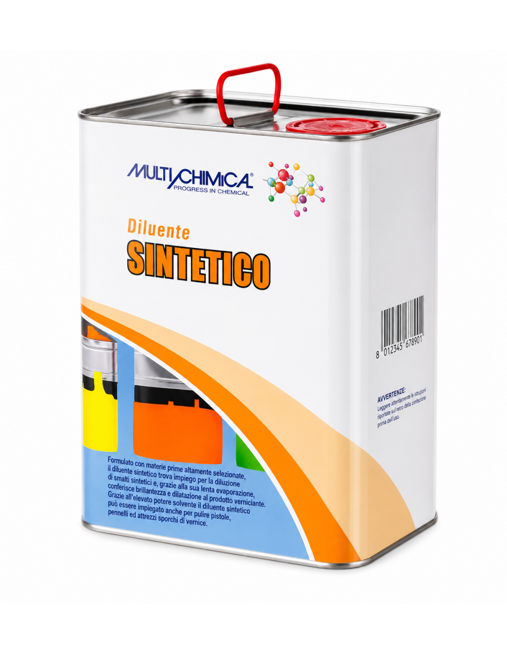 Diluente Sintetico Multichimica 5 Litri per Smalti Sintetici e Pulizia Attrezzi
