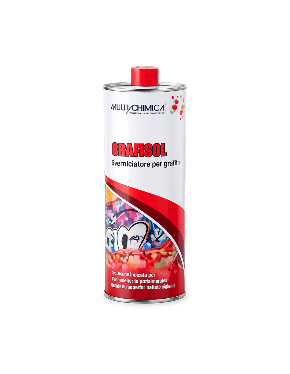 Grafisol Sverniciatore per Graffiti Multichimica 1 Litro Rimuove Vernici Spray Murales e Graffiti