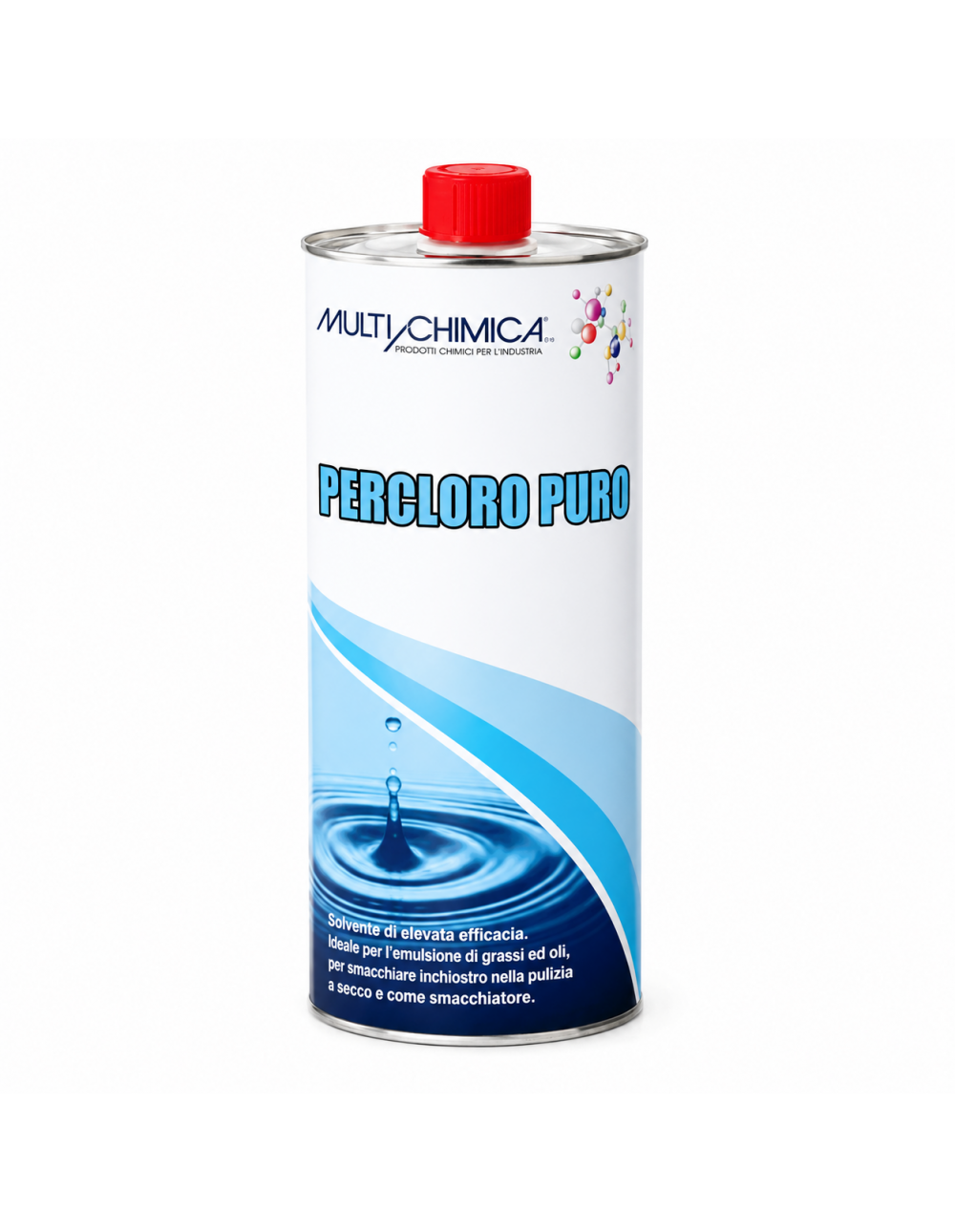 Percloro Puro Multichimica 1 Litro Smacchiatore e Sgrassante per Metalli e Tessuti