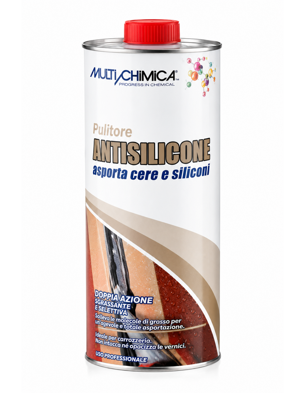 Solvente Antisilicone Multichimica 1 Litro Sgrassante per Carrozzeria e Preparazione Verniciatura