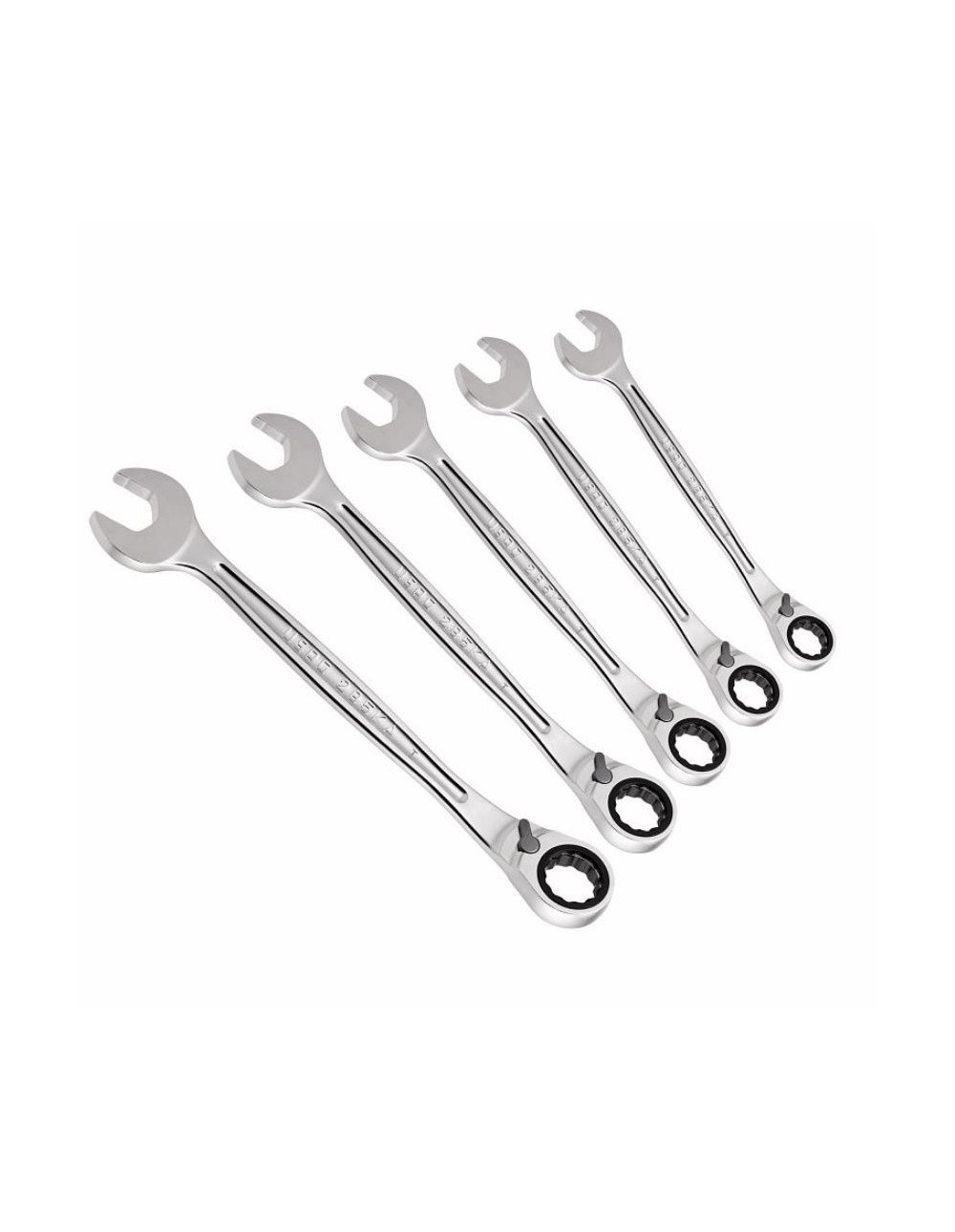 Serie 5 Chiavi Combinate a Cricchetto USAG 285 KA/SE5 con anello di tenuta 8-10-13-17-19 mm