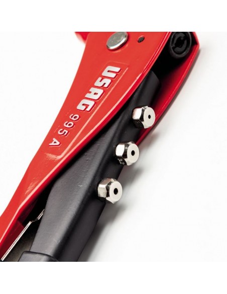 Testine intercambiabili della Rivettatrice Manuale USAG 995 A per diverse misure di rivetti