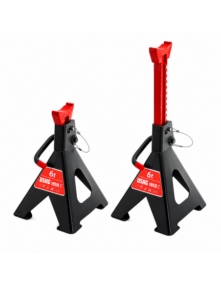 Coppia Colonnette di Sostegno USAG 1950 C/6 da 6 tonnellate regolabili da 400 a 620 mm