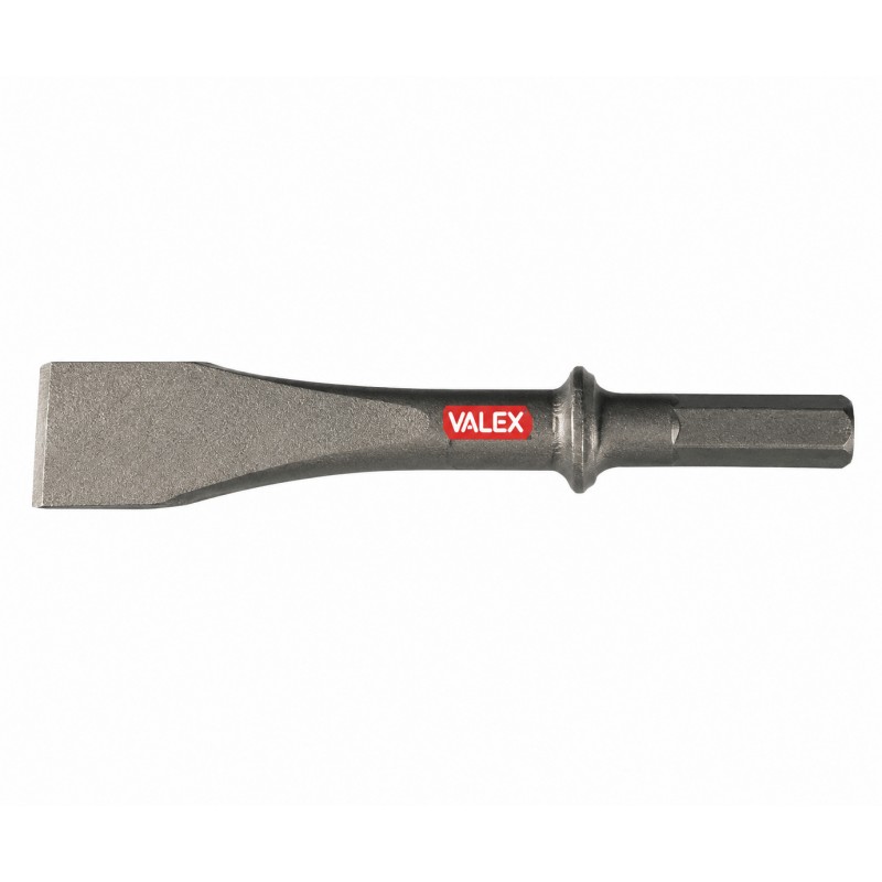 Scalpello piatto Valex 1463179 con attacco esagonale 125 mm per martello pneumatico ad aria piccole dimensioni