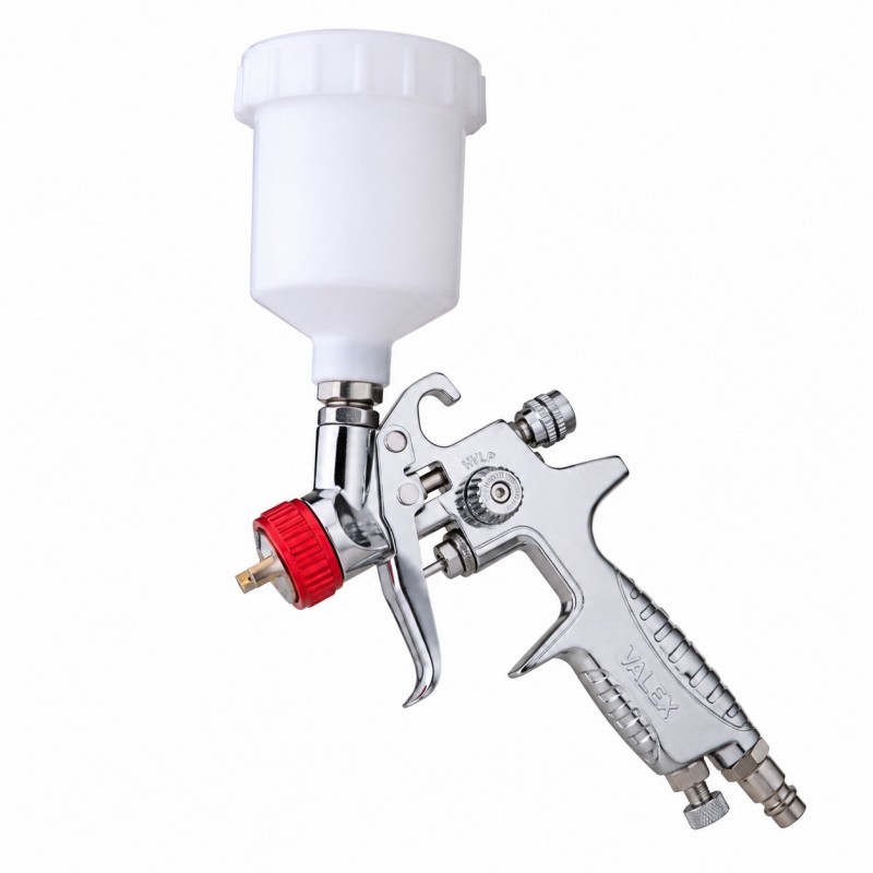 Mini aerografo con serbatoio a caduta Valex 1551063 ugello 0,8 mm serbatoio 0,100 lt attacco rapido