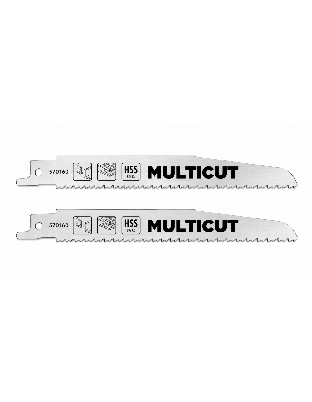 Lame per Seghetto a Gattuccio 2 Pezzi KWB by Einhell 152 mm Multimateriale Legno e Metallo Passo Variabile