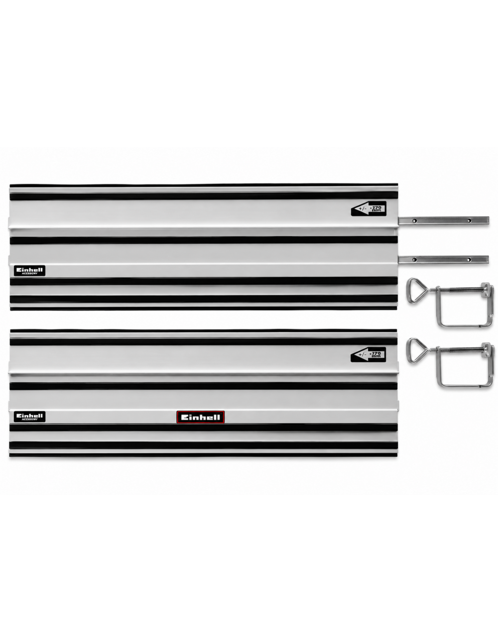 Binario Guida Einhell 4502118 2x100 cm in Alluminio per Sega Circolare e ad Immersione Guida Parallela