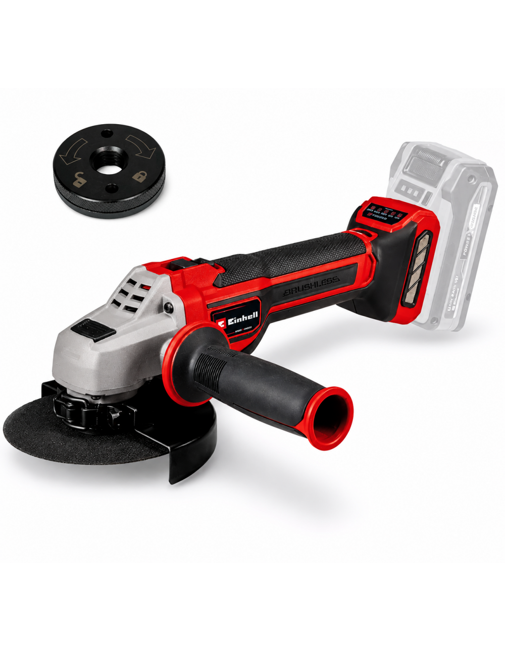 Smerigliatrice a batteria Einhell TP-AG 18/125 CE Q PROFESSIONAL Brushless frullino 18V Energia 900W diametro disco 125 mm