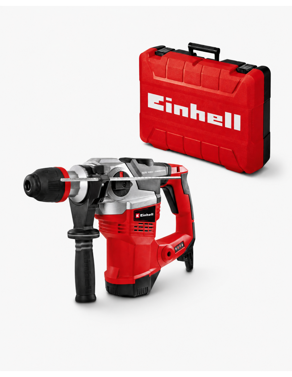 Martello demolitore Einhell TE-RH 38 3F scalpellatore SDS Max potenza 1050W forza d'impatto 9 J perforazione calcestruzzo 38 mm