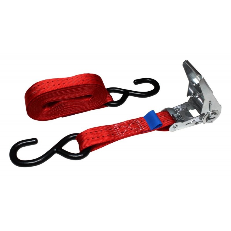 Cinghia Valex 1961136 con Ganci a Dente Unico e Cricchetto 4,5 m – Resistenza 250 kg