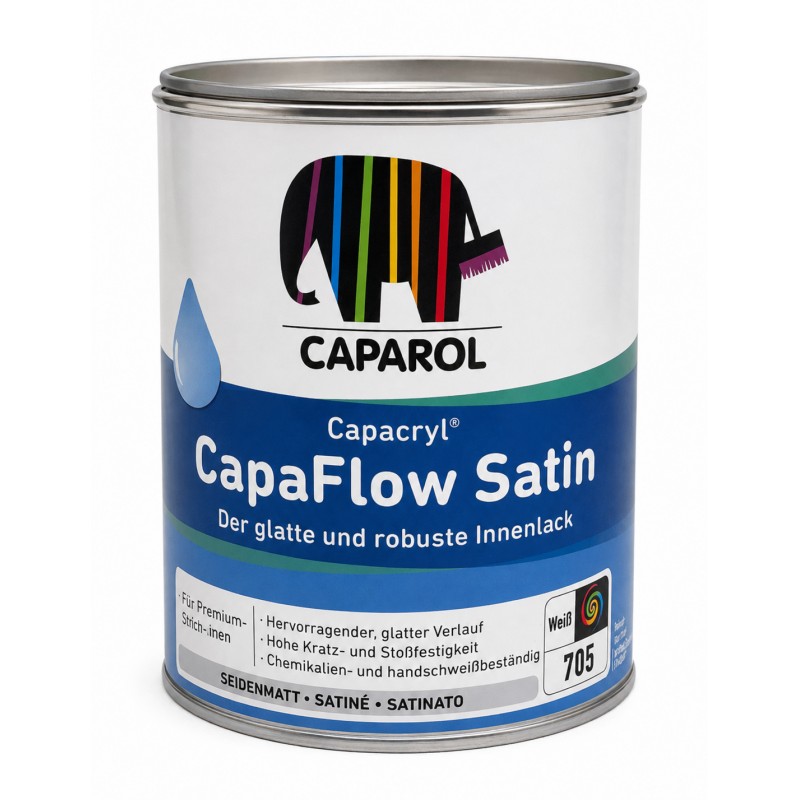 Smalto all’Acqua Caparol Capacryl CapaFlow Satin Base W 0,735 L