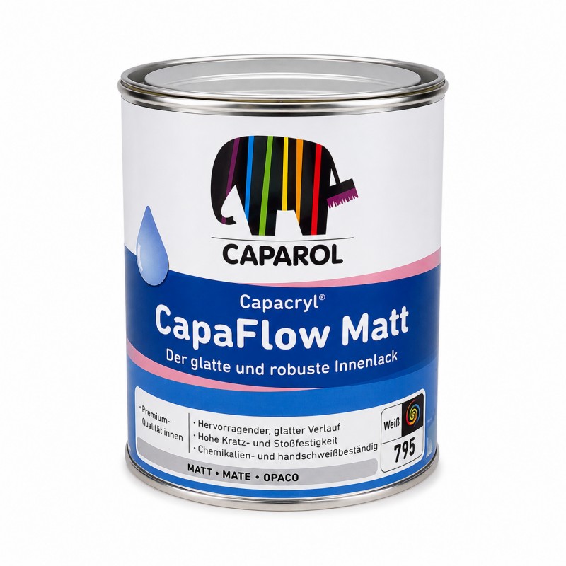 Smalto all’Acqua Opaco Caparol Capacryl CapaFlow Matt Base W 0,735 L