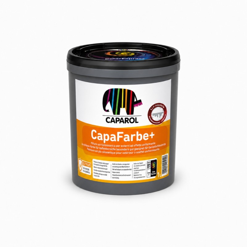 Pittura Acrilsilossanica Caparol CapaFarbe+ Base 1 da 1 L per Esterni