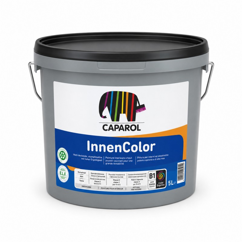 Pittura Lavabile Traspirante Caparol InnenColor Base 1 Bianca 5 L