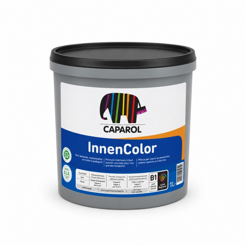 Pittura Lavabile Traspirante Caparol InnenColor Base 1 Bianca 1 L
