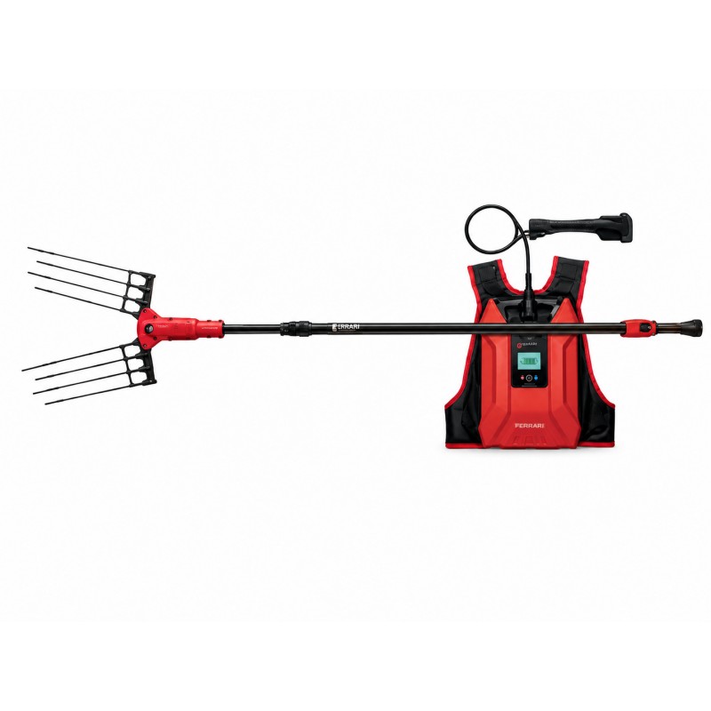 Abbacchiatore Scuotiolive Telescopico Blue Bird OLIMPO 23-56 AT 1000W con Batteria a Zaino 50,4V 18Ah
