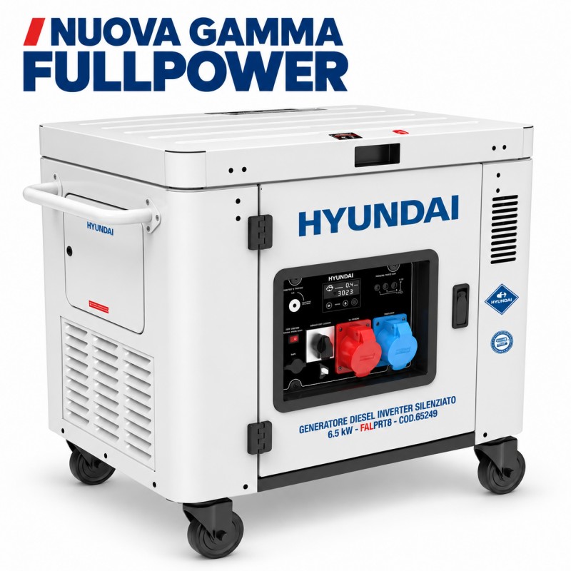Generatore Diesel Inverter Hyundai 65241 Full Power 6,5 kW