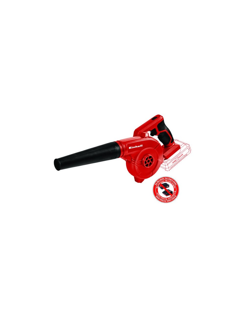 Soffiatore a Batteria Einhell TE-CB 18/180 Li-Solo 18V per Officina Cantiere e Giardino
