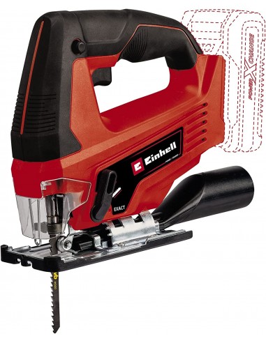 Seghetto alternativo Einhell TC-JS 18 per legno e plastica a batteria 18V tagli veloci e precisi altezza sollevamento 20 mm