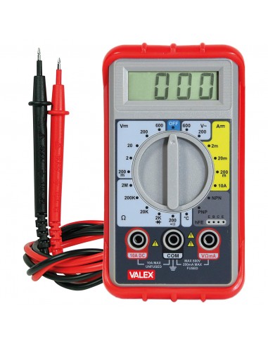 Tester Multimetro digitale Misuratore di tensione professionale con cavi 250 V