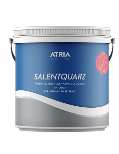 Salentquarz pittura Atria acrilica con farina di quarzo per esterni e interni bianca 14 litri