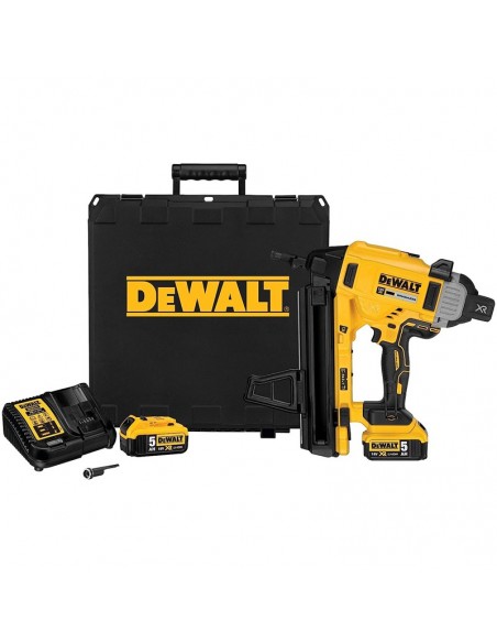 chiodatrice per cemento professionale dewalt con batterie 18V e valigetta dcn890p2