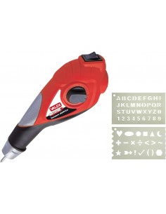 Incisore per vetro elettrico con due maschere per decorazioni dremel Valex