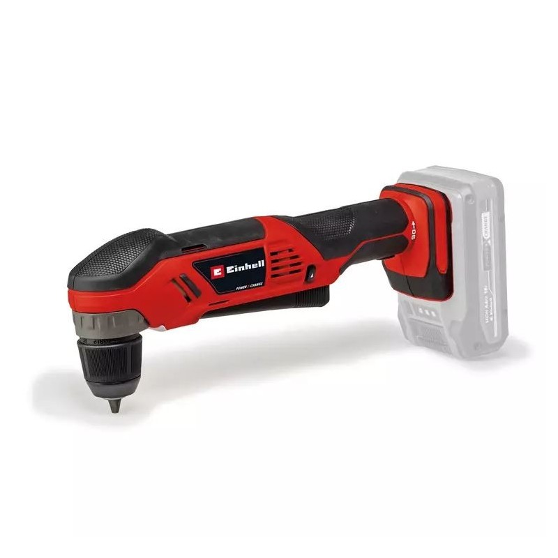Trapano avvitatore angolare a batteria Einhell TE-AD 18Li coppia 45 Nm motore 18V