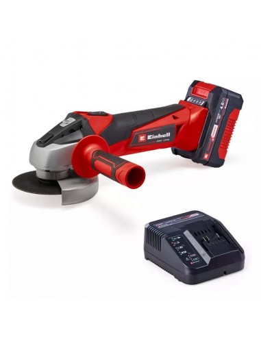 Smerigliatrice frullino EINHELL TC-AG 18/115 Li con una Batteria da 4 Ah 18V disco 115 mm Smerigliatrice frullino EINHELL TC-AG 18/115 Li con una Batteria da 4 Ah 18V disco 115 mm